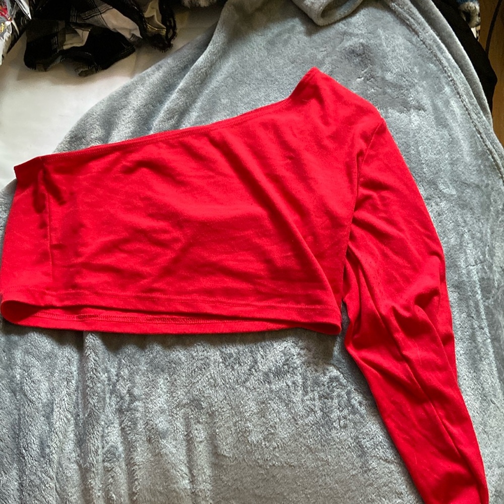 shein one shoulder top